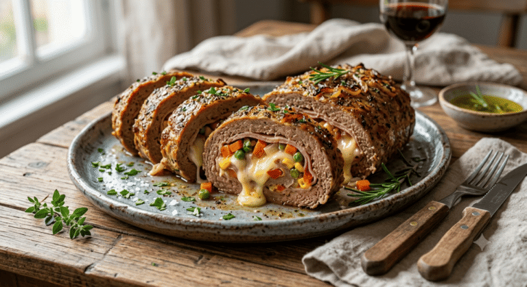 Rocambole de Carne Moída Suculento e Fácil
